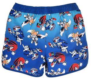 Costume da Bagno Sonic Knuckles Tails Modello Pantaloncini Mare Bermuda Bambini - Ez18148blu