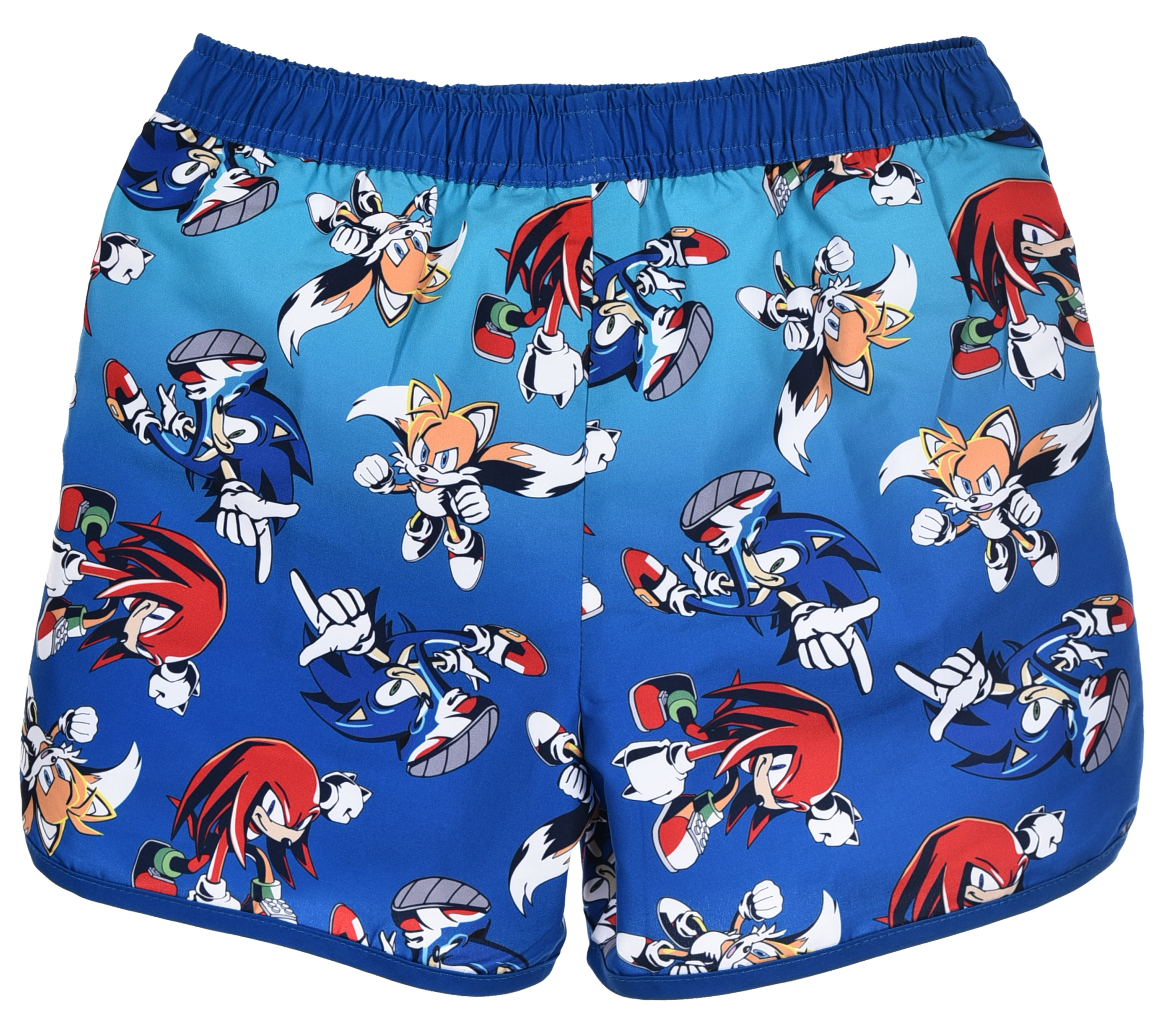 Costume da Bagno Sonic Knuckles Tails Modello Pantaloncini Mare Bermuda Bambini - Ez18148blu