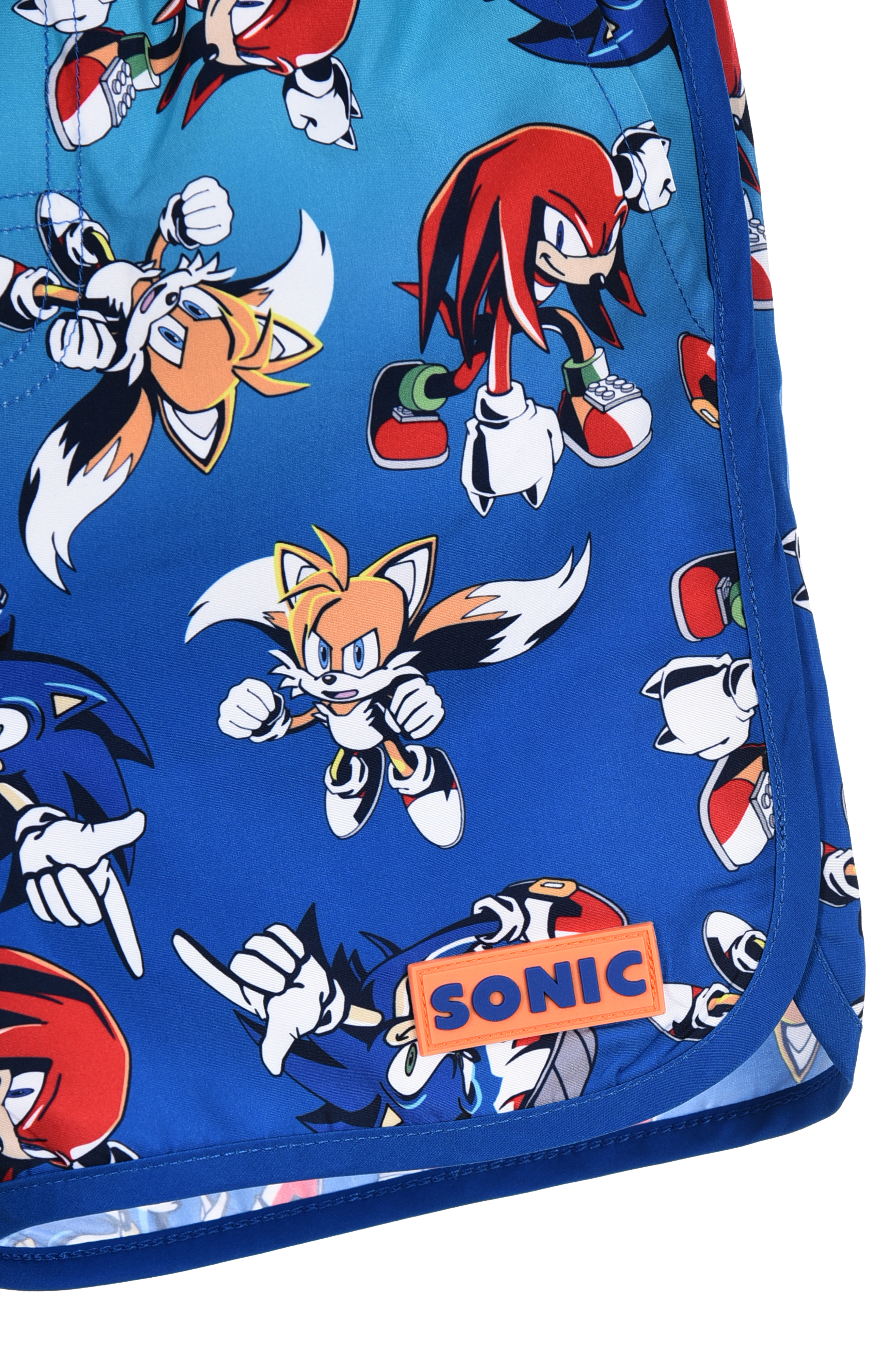 Costume da Bagno Sonic Knuckles Tails Modello Pantaloncini Mare Bermuda Bambini - Ez18148blu