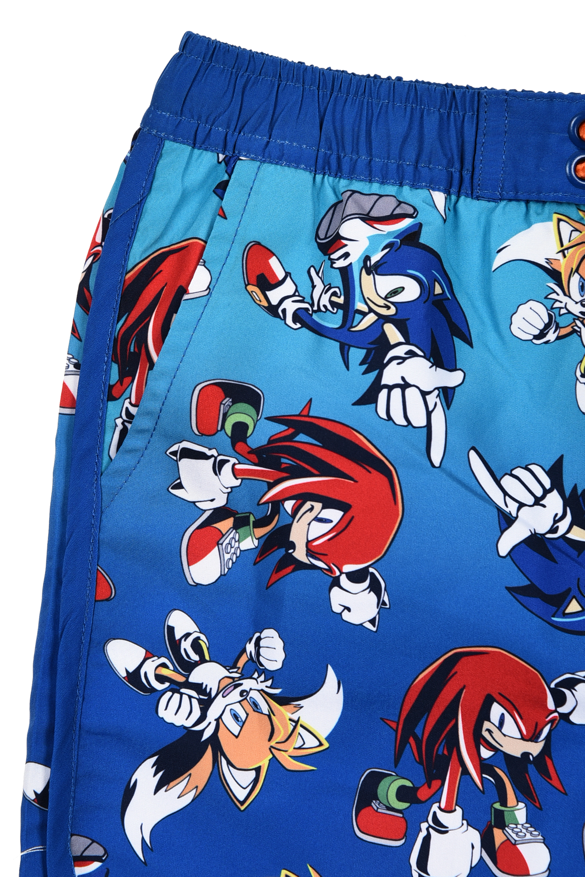 Costume da Bagno Sonic Knuckles Tails Modello Pantaloncini Mare Bermuda Bambini - Ez18148blu