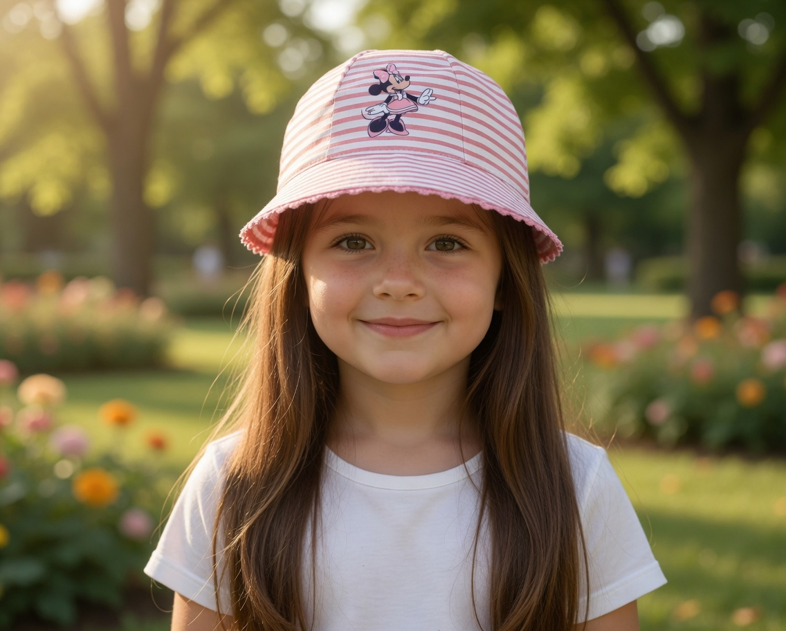 Cappello Minnie DISNEY Berretto Modello Alla Pescatora Bucket Bambina - Ez45006rosa