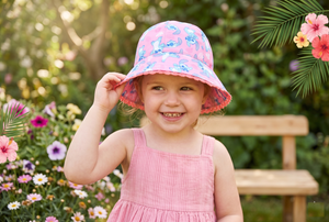 Cappello Stitch DISNEY Berretto Modello Alla Pescatora Bucket Bambina - Ez45001fucsia