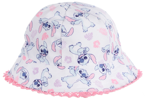 Cappello Stitch DISNEY Berretto Modello Alla Pescatora Bucket Bambina - Ez45001bianco