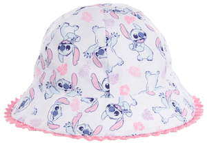 Cappello Stitch DISNEY Berretto Modello Alla Pescatora Bucket Bambina - Ez45001bianco
