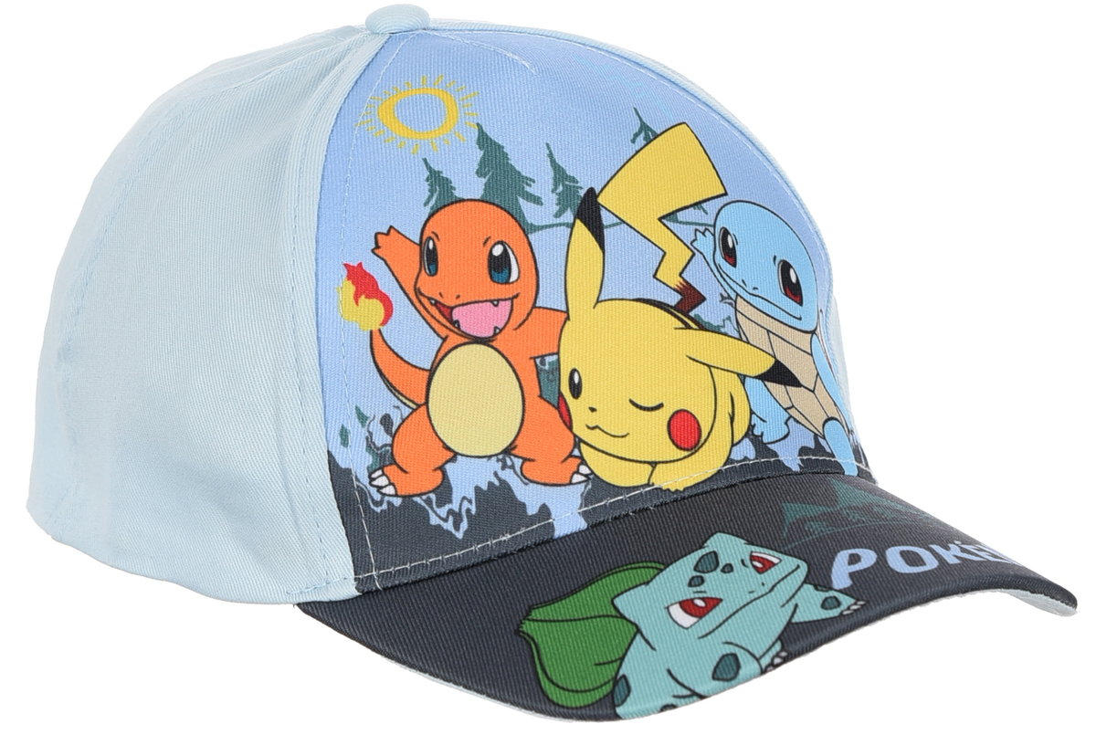 Cappello Pikachu Pokémon con Visiera Berretto Estivo Regolabile Bambino - Ez40006celeste