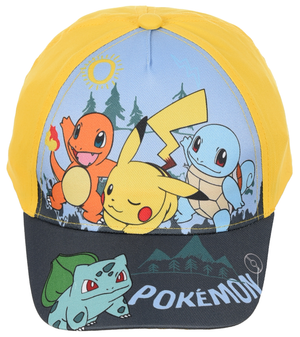 Cappello Pikachu Pokémon con Visiera Berretto Estivo Regolabile Bambino - Ez40006giallo