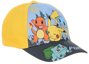 Cappello Pikachu Pokémon con Visiera Berretto Estivo Regolabile Bambino - Ez40006giallo