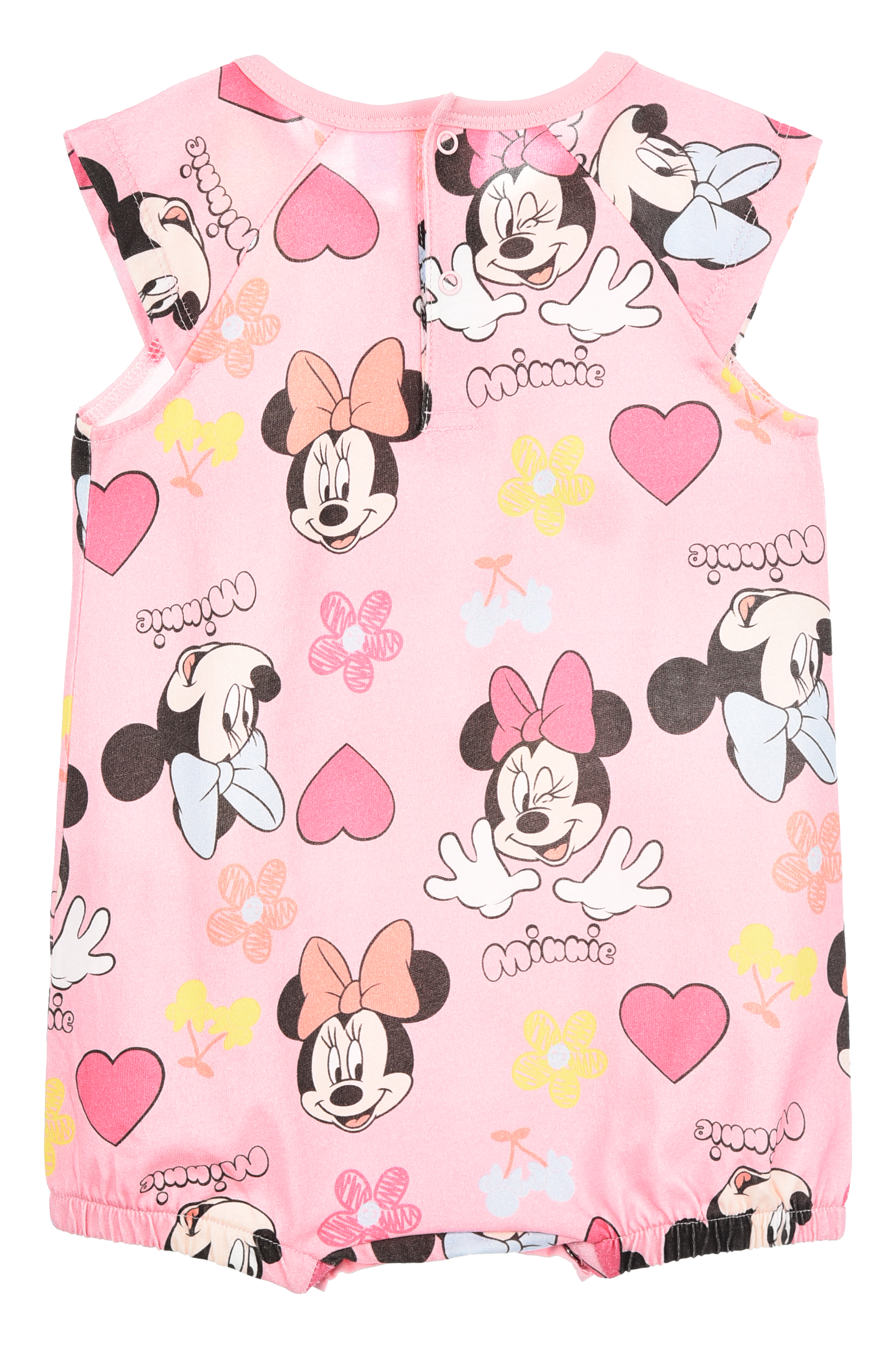 Pagliaccetto Minnie DISNEY Body Smanicato 100% Cotone Neonata - Ez00005rosa