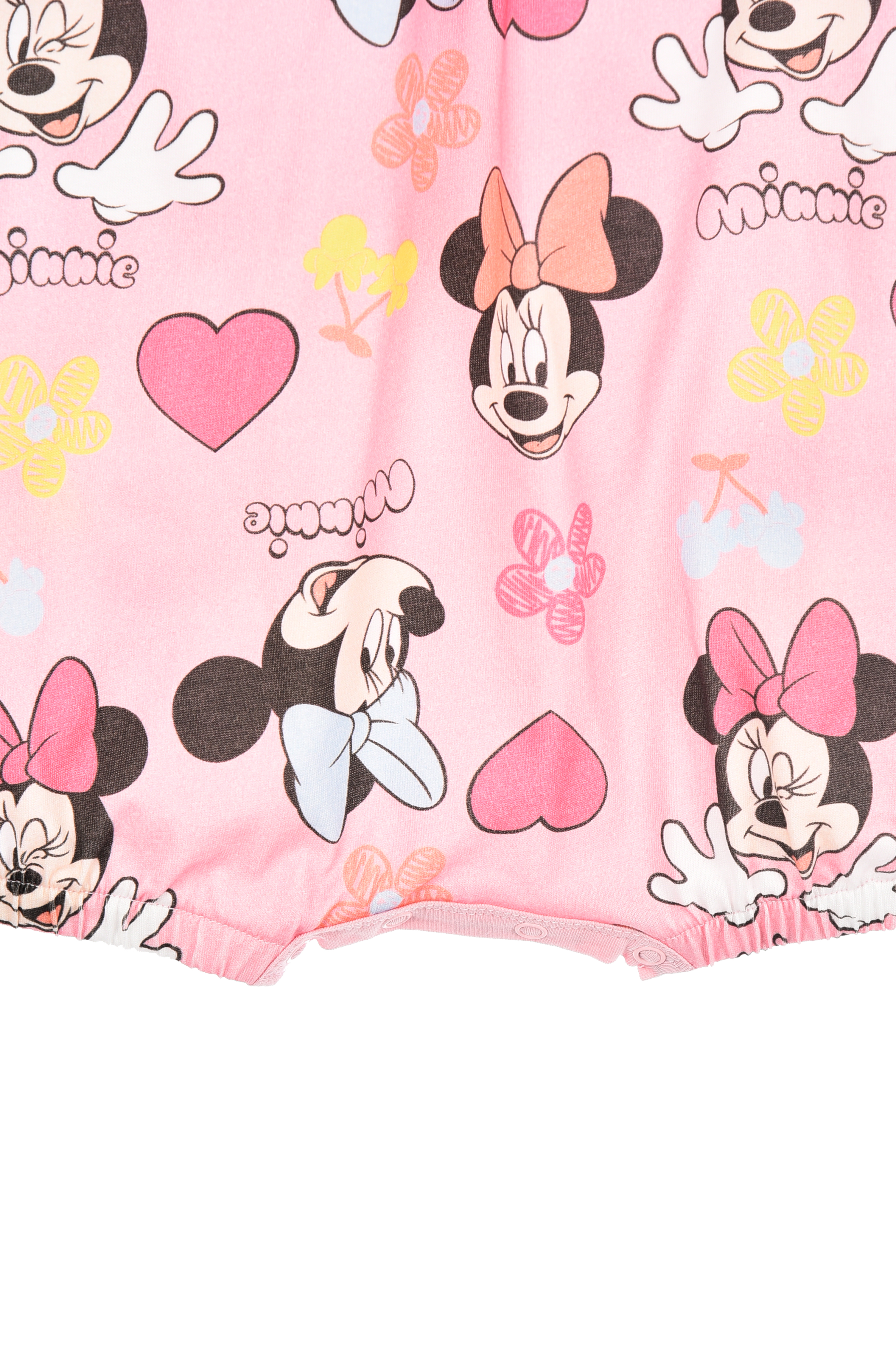 Pagliaccetto Minnie DISNEY Body Smanicato 100% Cotone Neonata - Ez00005rosa