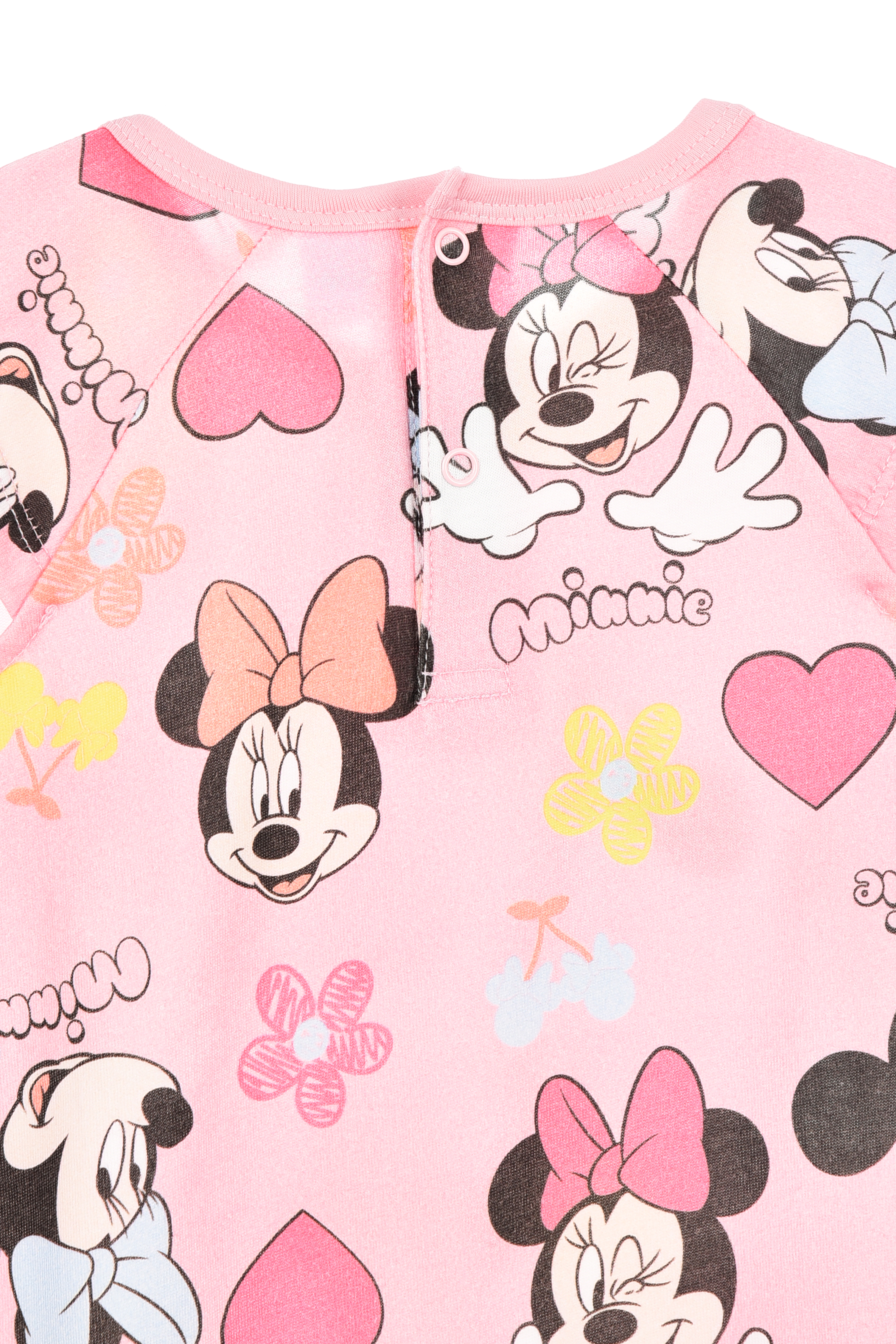 Pagliaccetto Minnie DISNEY Body Smanicato 100% Cotone Neonata - Ez00005rosa