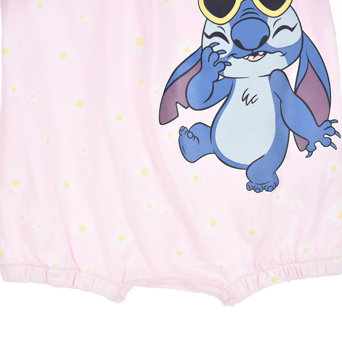 Pagliaccetto Stitch DISNEY Body Smanicato 100% Cotone Neonata - Ez00001rosa