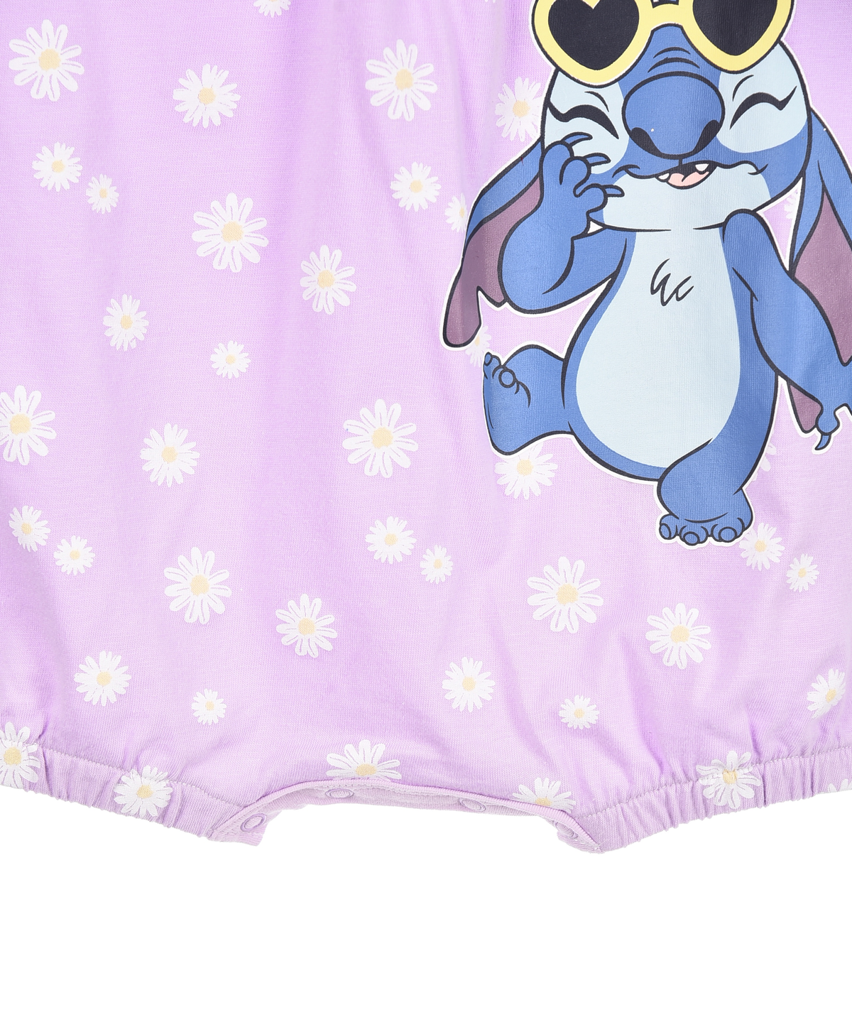Pagliaccetto Stitch DISNEY Body Smanicato 100% Cotone Neonata - Ez00001lilla