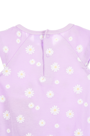 Pagliaccetto Stitch DISNEY Body Smanicato 100% Cotone Neonata - Ez00001lilla