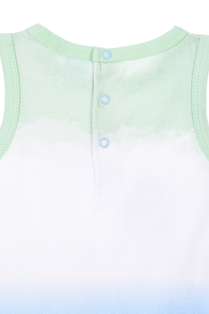 Pagliaccetto Topolino DISNEY Body Smanicato 100% Cotone Neonato - Ez00010blu