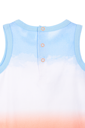 Pagliaccetto Topolino DISNEY Body Smanicato 100% Cotone Neonato - Ez00010arancio