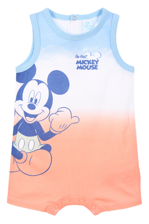 Pagliaccetto Topolino DISNEY Body Smanicato 100% Cotone Neonato - Ez00010arancio
