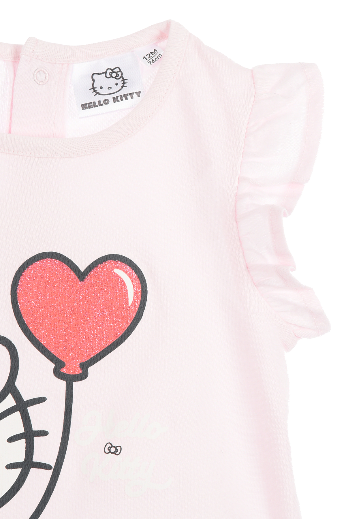 Completo Hello Kitty Sanrio 2 Pezzi Canotta e Shorts in Cotone Neonata - Ez00017rosa