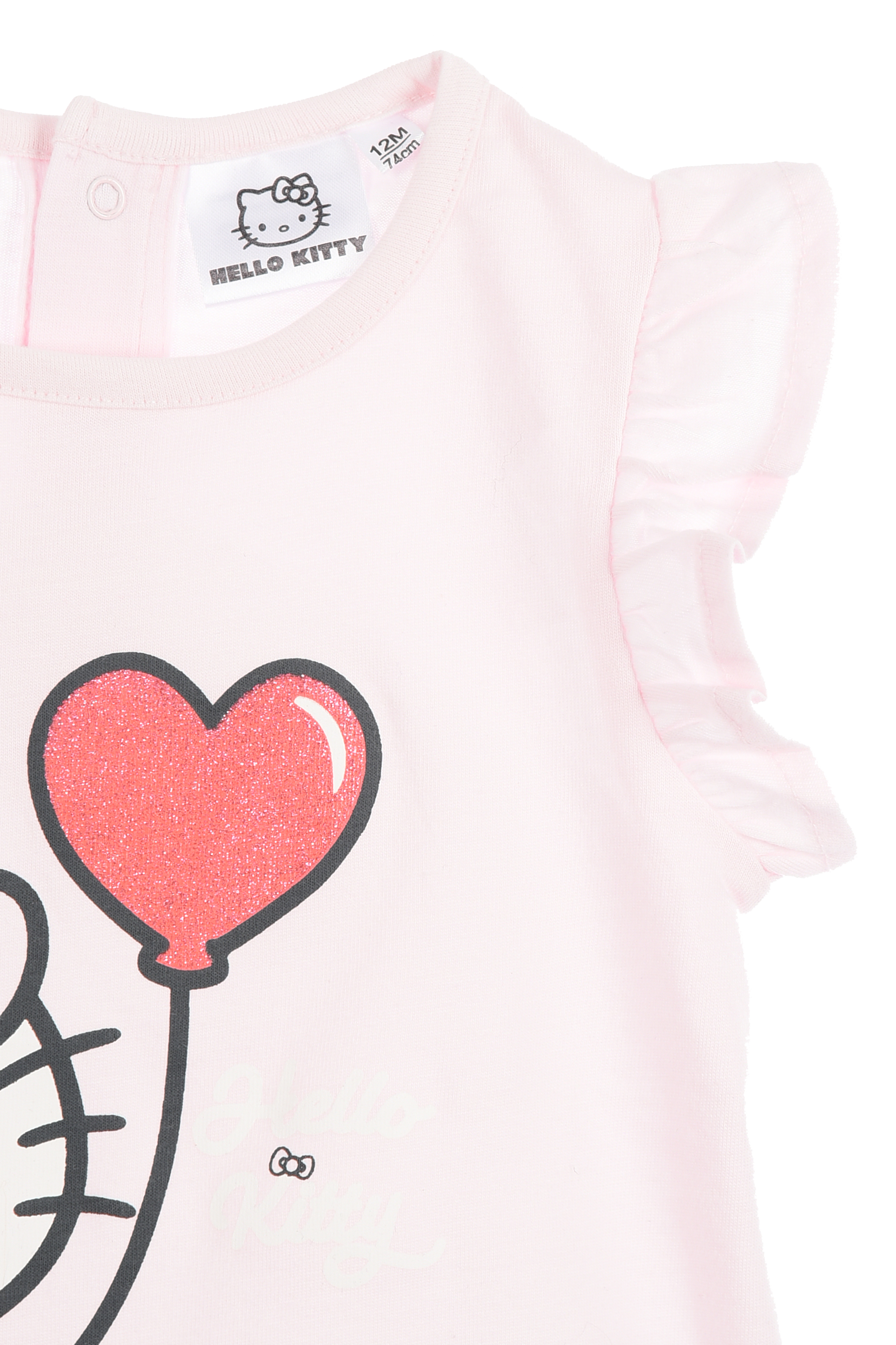 Completo Hello Kitty Sanrio 2 Pezzi Canotta e Shorts in Cotone Neonata - Ez00017rosa