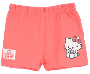 Completo Hello Kitty Sanrio 2 Pezzi Canotta e Shorts in Cotone Neonata - Ez00017rosso