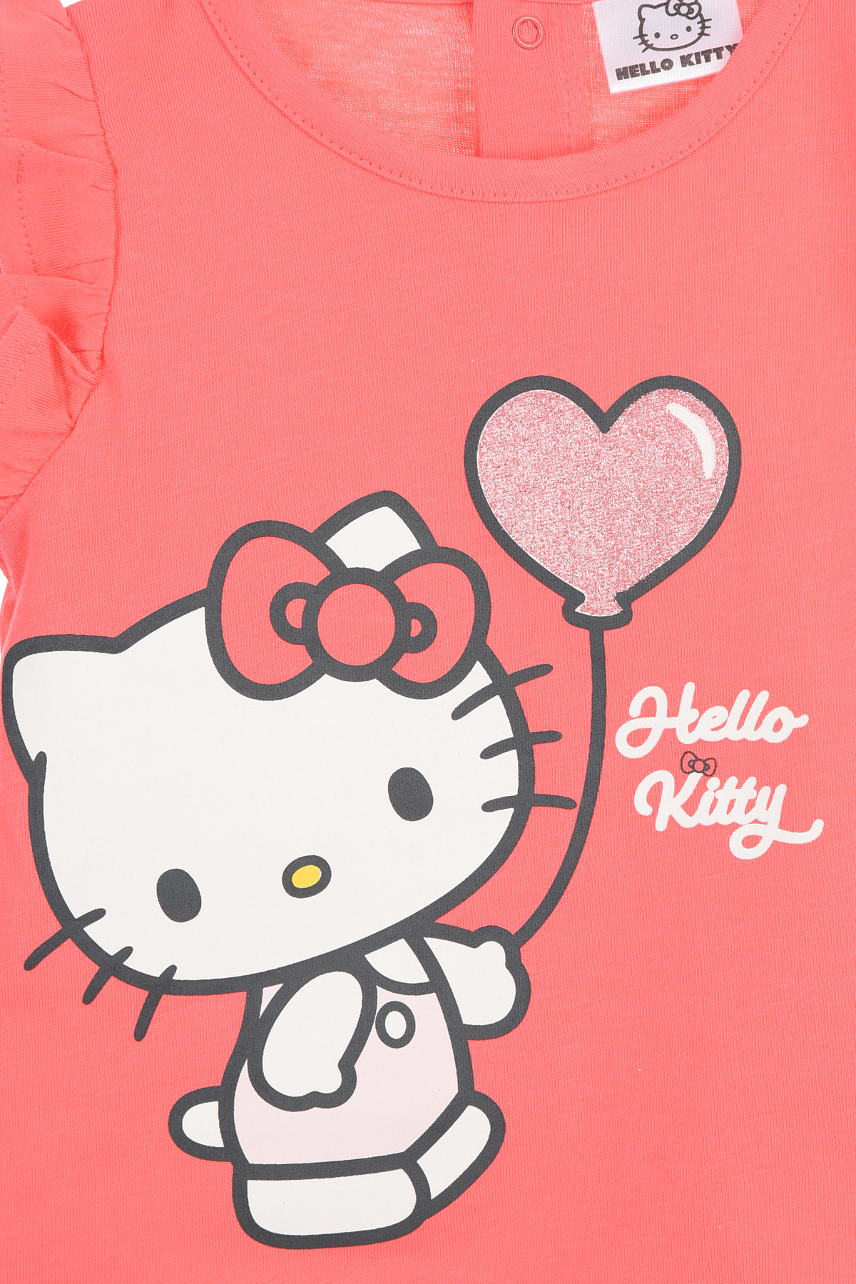 Completo Hello Kitty Sanrio 2 Pezzi Canotta e Shorts in Cotone Neonata - Ez00017rosso