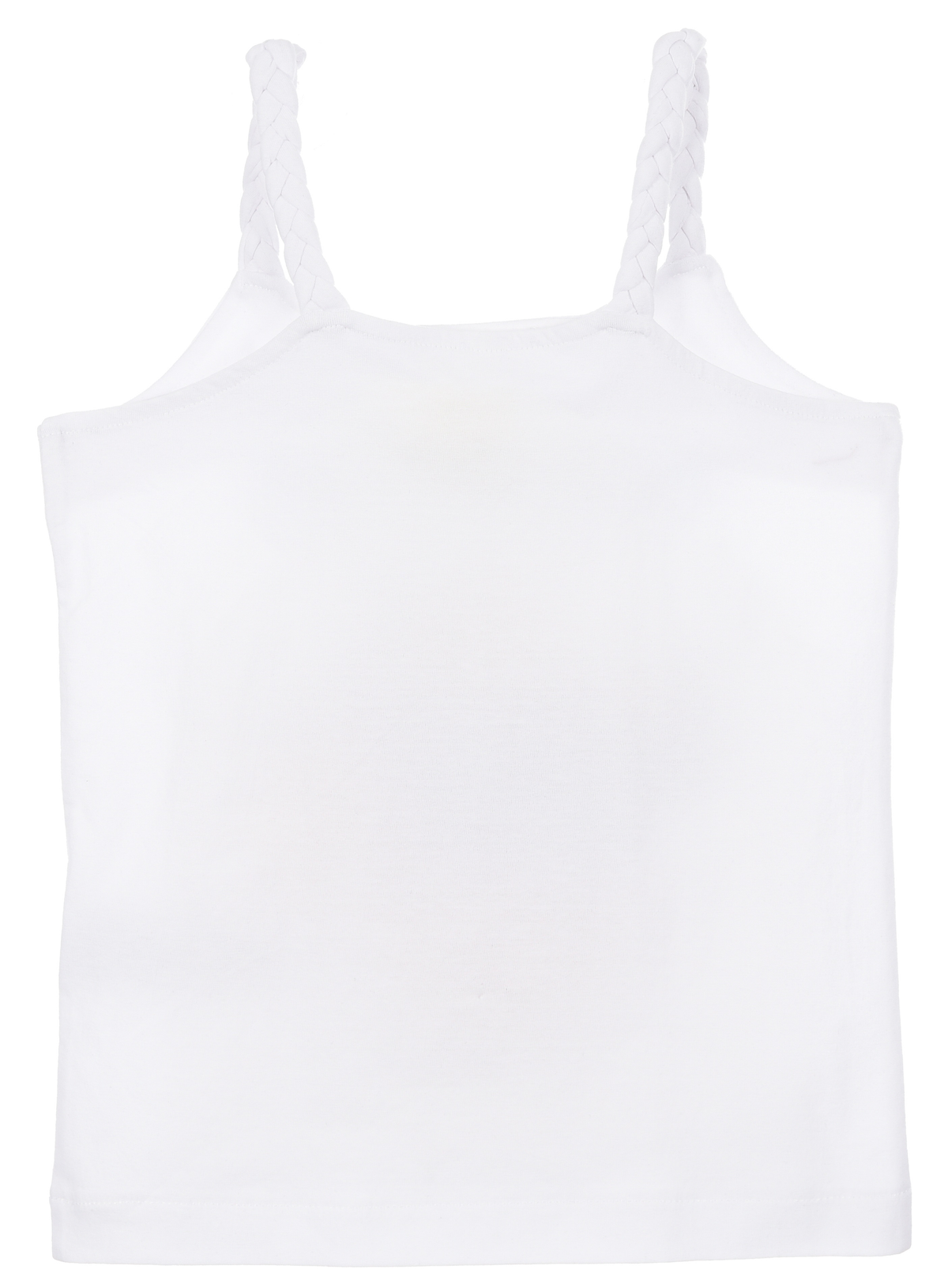 Canotta Stitch Aloha DISNEY Bambina con Spalline Incrociate 100% Cotone - Ez10052bianco
