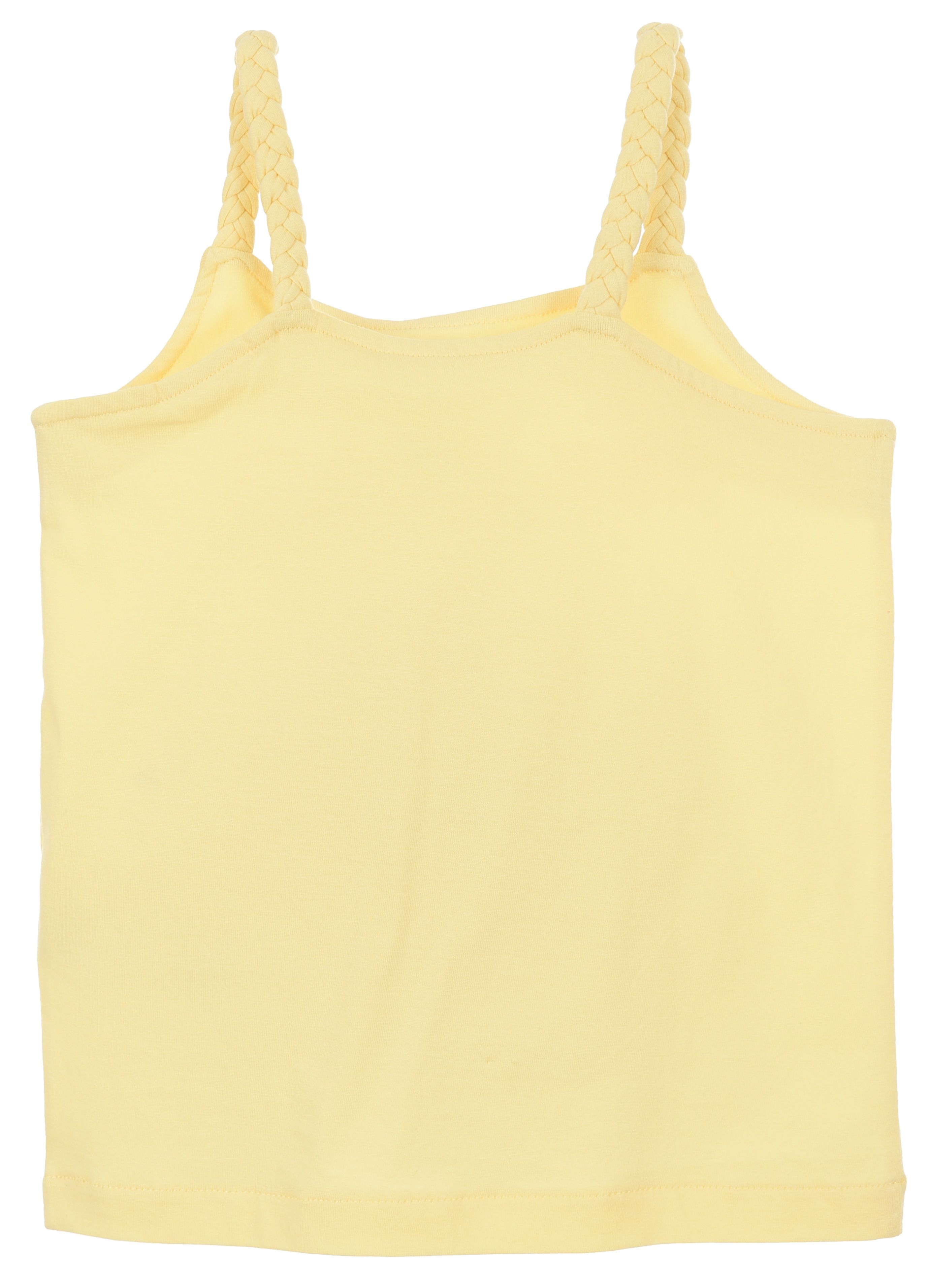 Canotta Stitch Aloha DISNEY Bambina con Spalline Incrociate 100% Cotone - Ez10052giallo