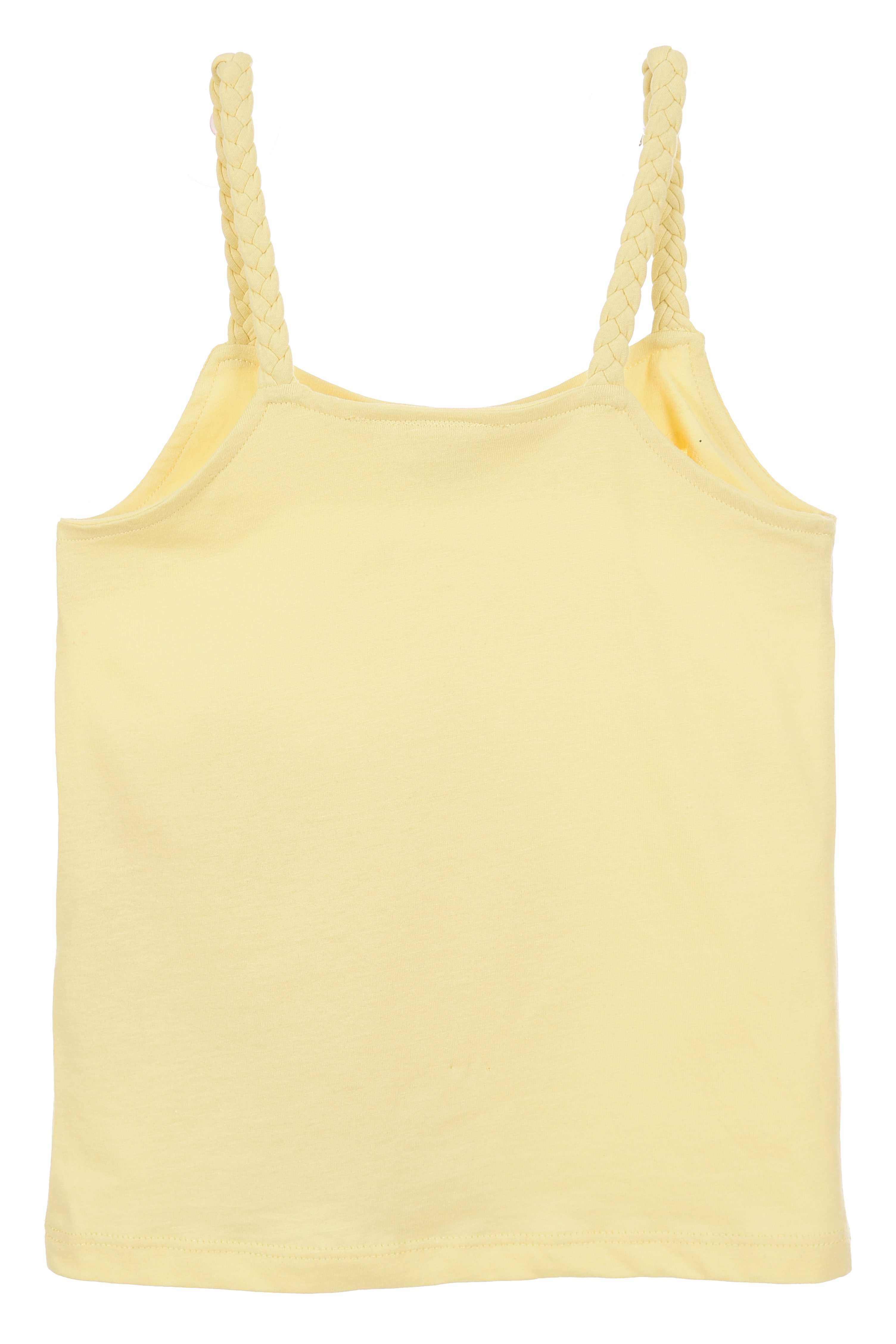 Canotta Hello Kitty Sanrio Bambina con Spalline Incrociate 100% Cotone - Ez10033giallo