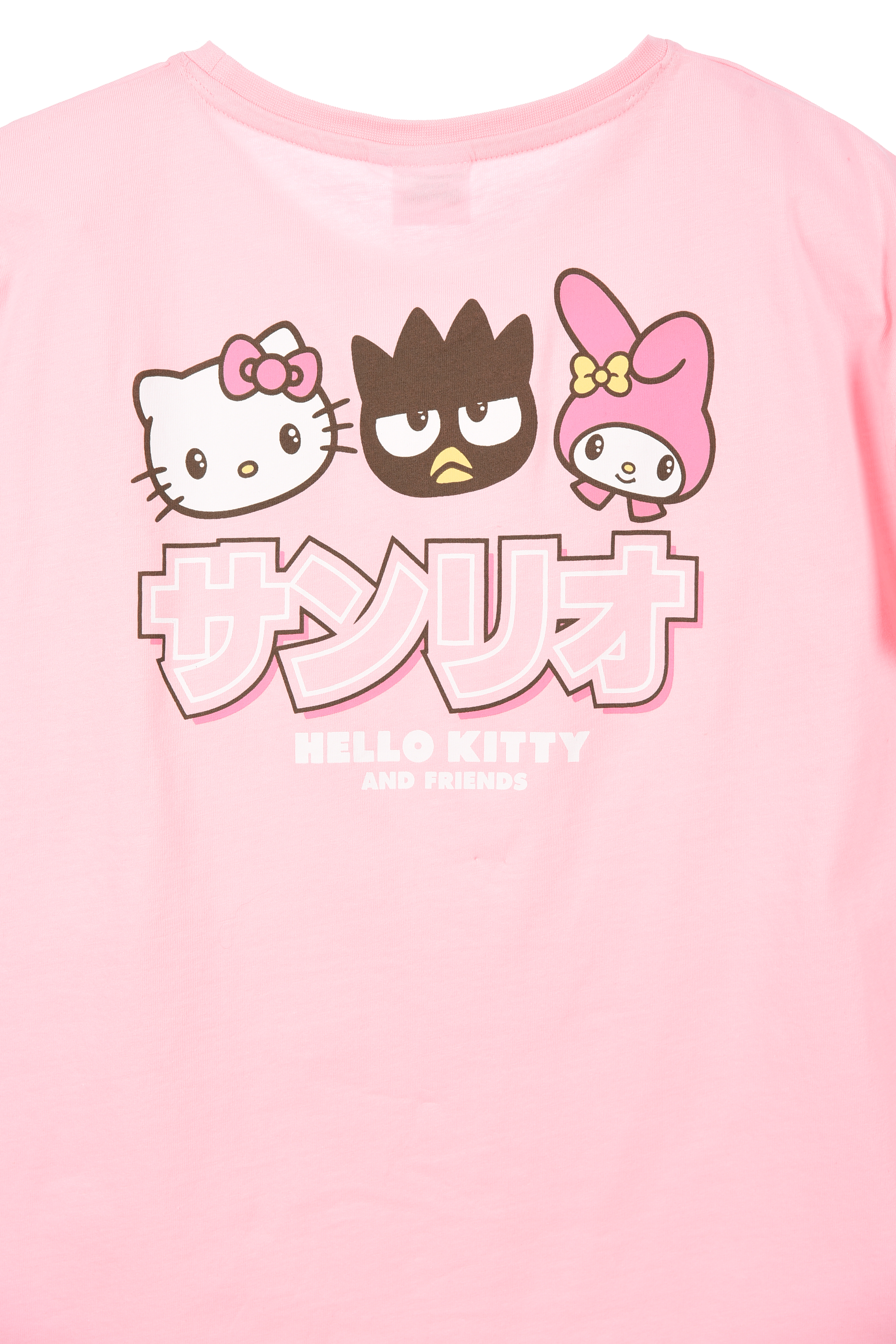 T-Shirt Hello Kitty & Friends Sanrio Maniche Corte Maglietta 100% Cotone Bambina Ragazza - Ez16023rosa