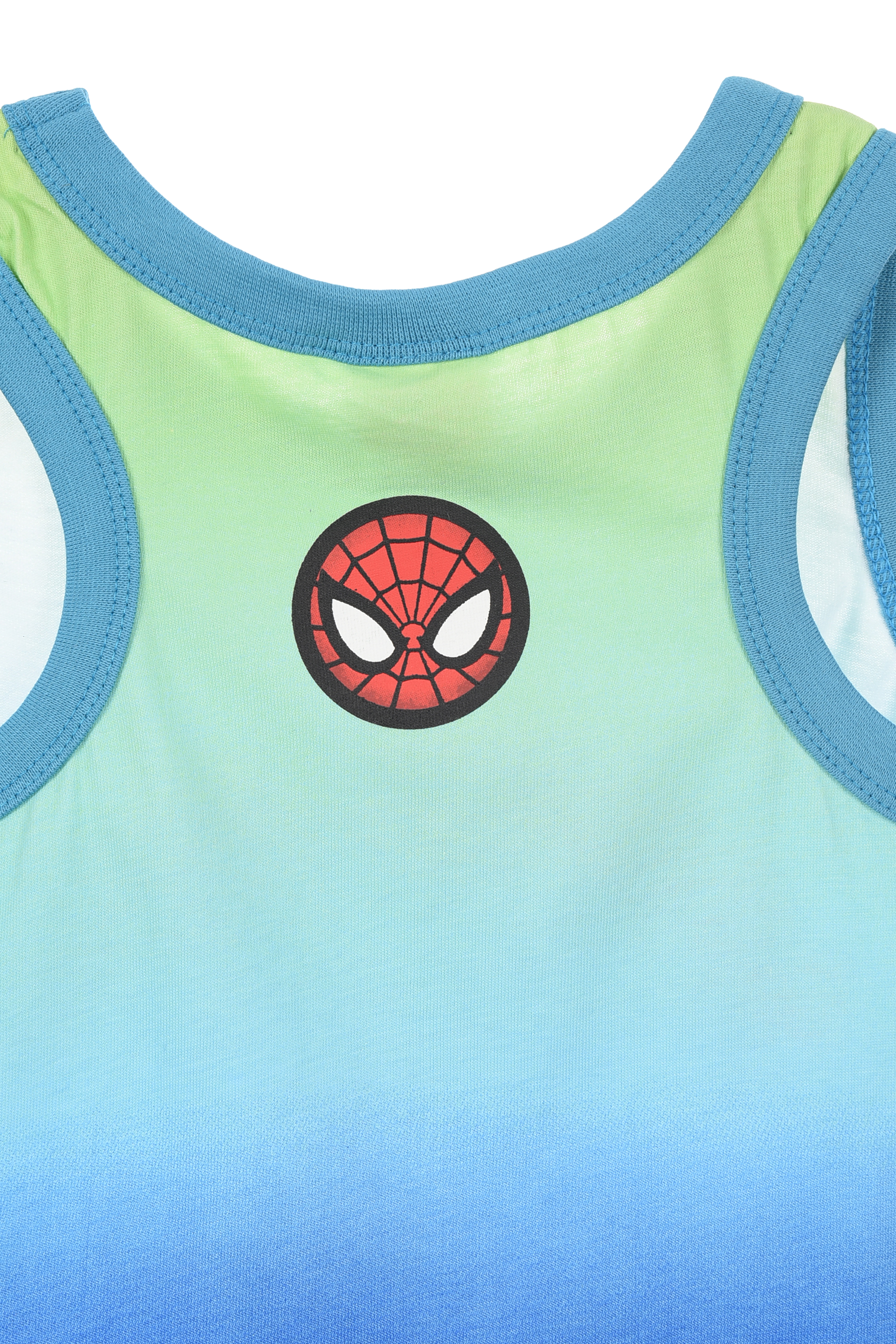Canotta Spiderman MARVEL Bambino Smanicata 100% Cotone con Stampa Frontale - Ez10126turchese