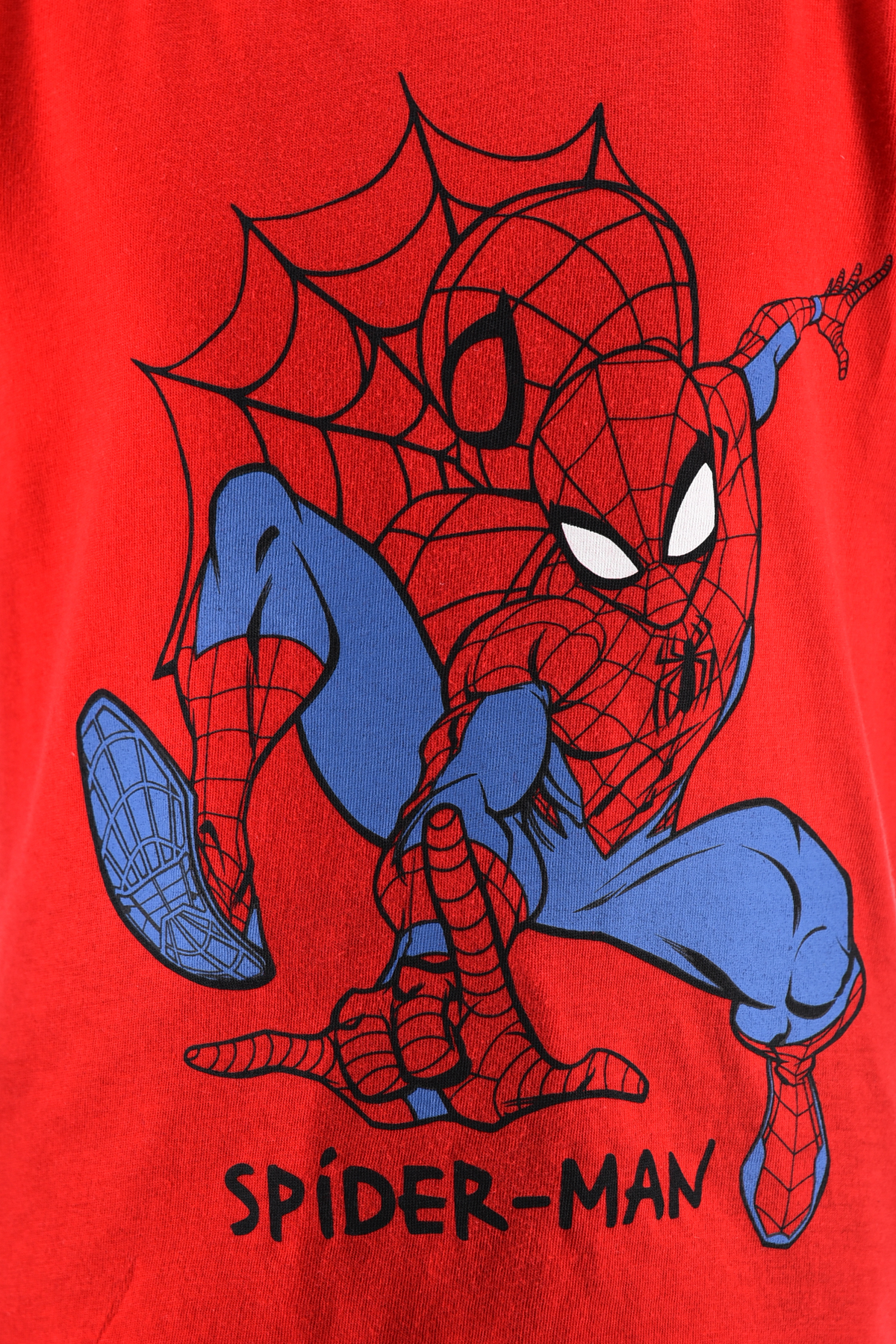 Completo Spiderman MARVEL 2 Pezzi T-Shirt e Bermuda in Cotone Bambino - Ez10223rosso