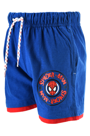 Completo Spiderman MARVEL 2 Pezzi T-Shirt e Bermuda in Cotone Bambino - Ez10223bianco