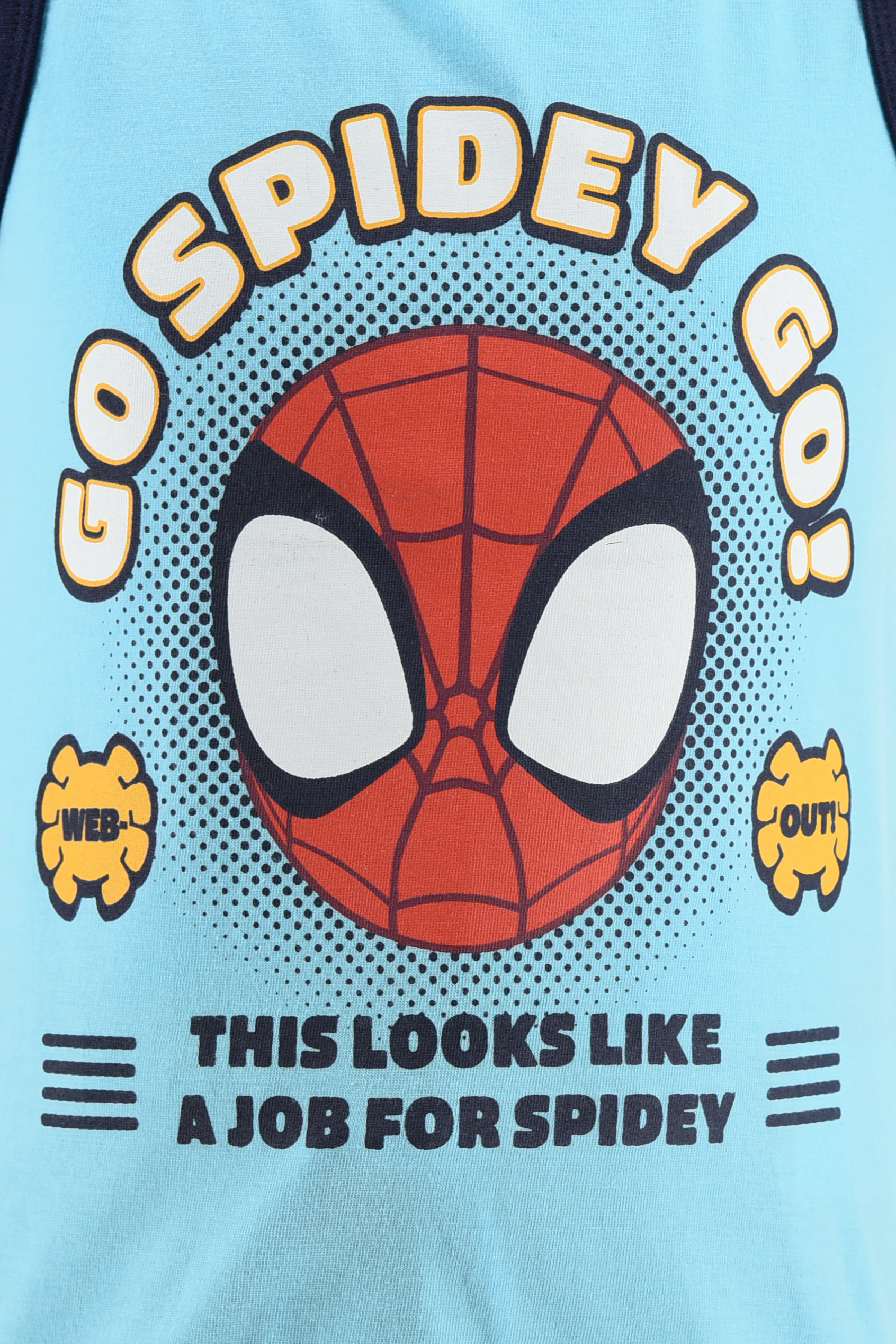 Completo Spidey MARVEL 2 Pezzi Canotta e Bermuda in Cotone Bambino - Ez10159azzurro