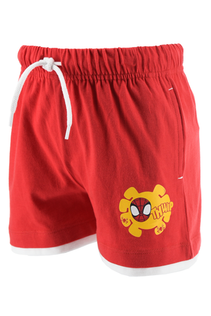 Completo Spidey MARVEL 2 Pezzi Canotta e Bermuda in Cotone Bambino - Ez10159bianco