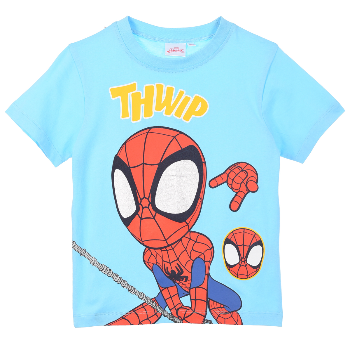 T-Shirt Spidey MARVEL Maniche Corte Maglietta 100% Cotone Bambino - Ez10160azzurro