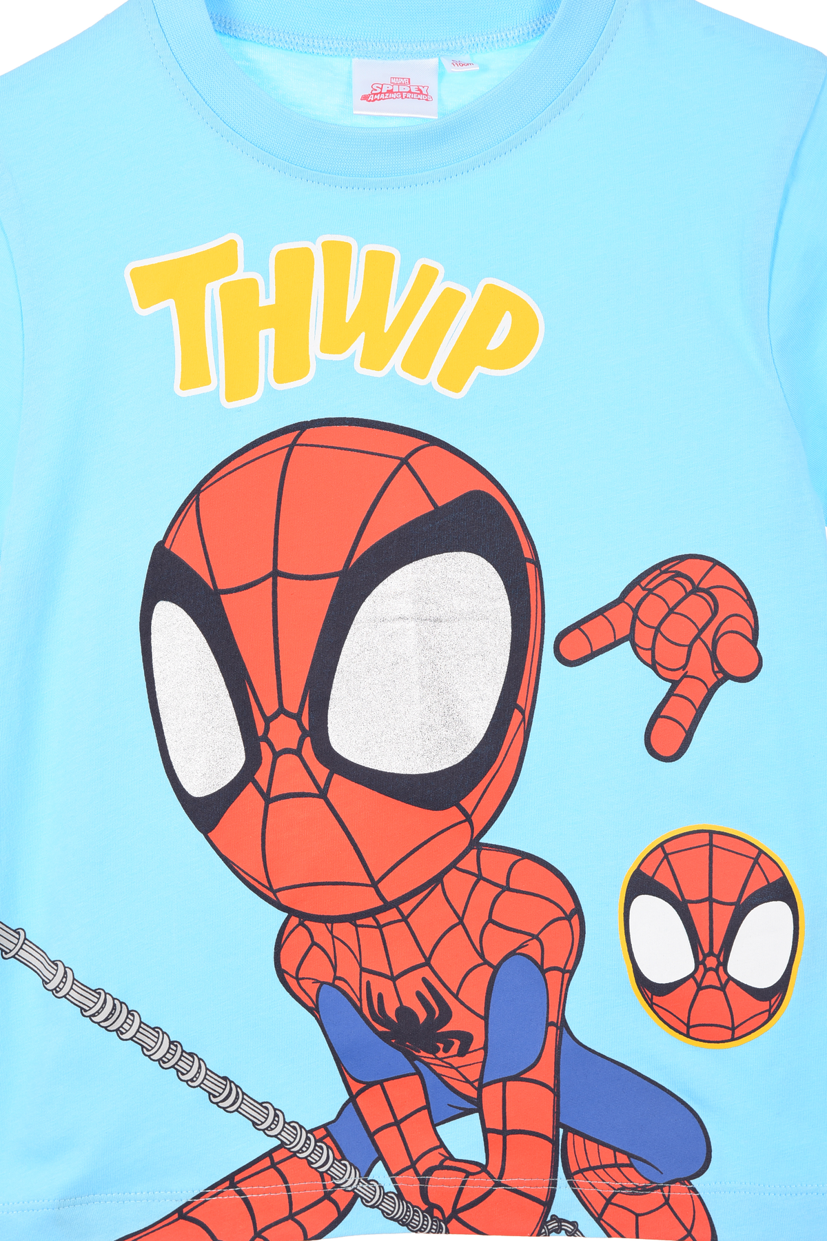 T-Shirt Spidey MARVEL Maniche Corte Maglietta 100% Cotone Bambino - Ez10160azzurro