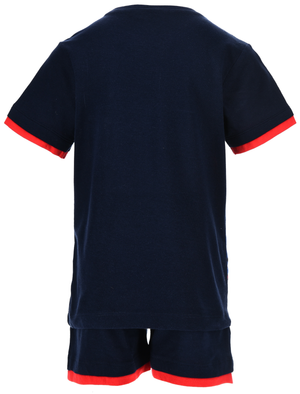 Completo Avengers MARVEL 2 Pezzi T-Shirt e Bermuda in Cotone Bambino - Ez10224navy