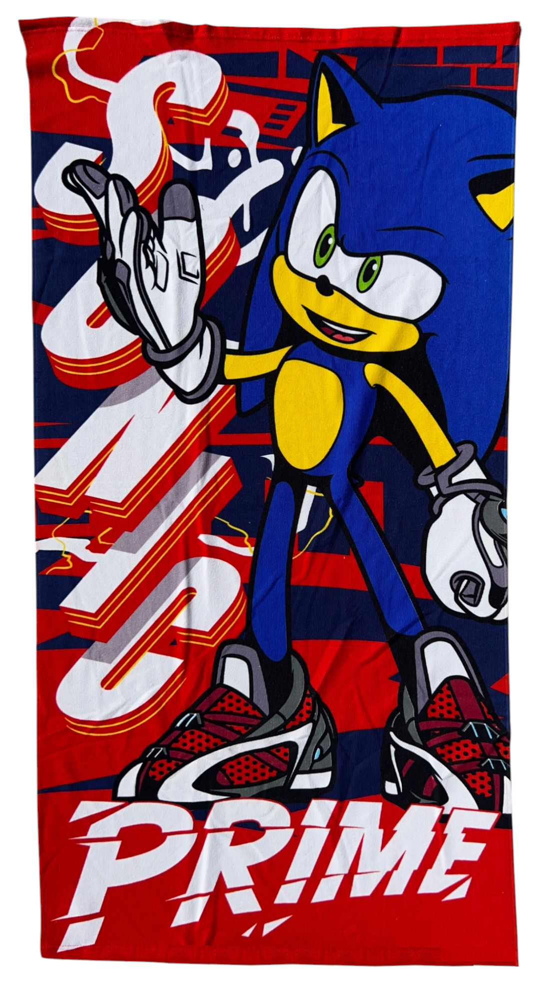 Telo Mare Sonic Asciugamano per Bambini in Microfibra CM 140x70 - Scp2103