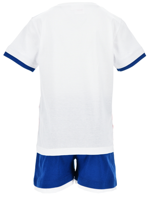 Completo Avengers MARVEL 2 Pezzi T-Shirt e Bermuda in Cotone Bambino - Ez10224bianco
