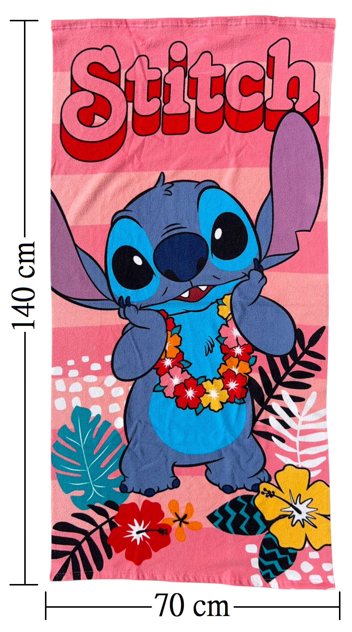 Telo Mare Stitch DISNEY Asciugamano per Bambini in Microfibra CM 140x70 - Sti1719