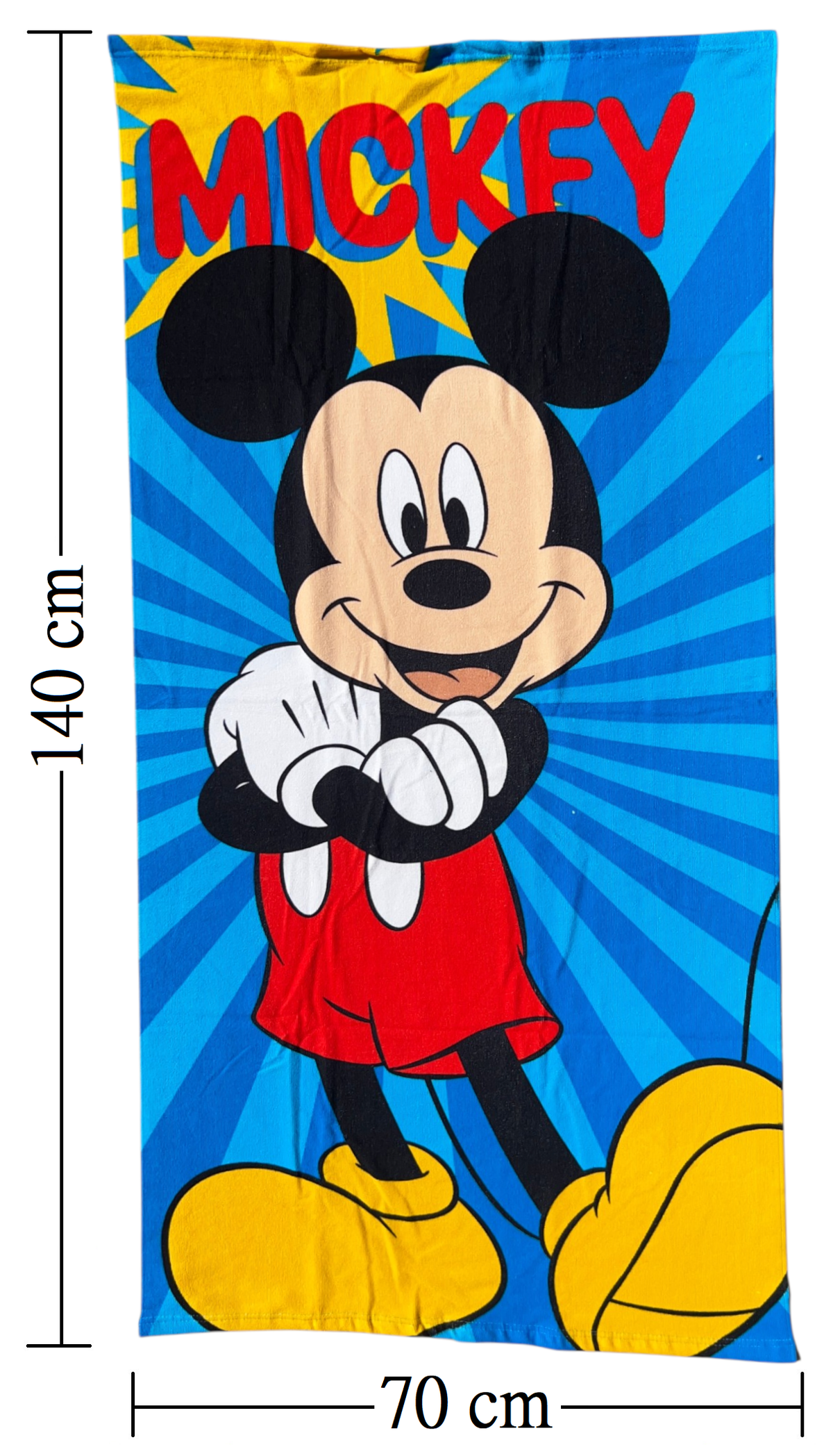 Telo Mare Topolino DISNEY Asciugamano per Bambini in Microfibra CM 140x70 - Mic1709
