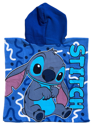 Poncho Mare Stitch DISNEY 100 X 50 CM Accappatoio per Bambini 100% Pl - Sti2075