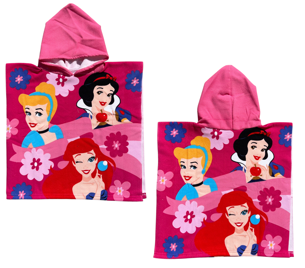 Poncho Mare Principesse DISNEY 100 X 50 CM Accappatoio per Bambini 100% Pl - Pri2096