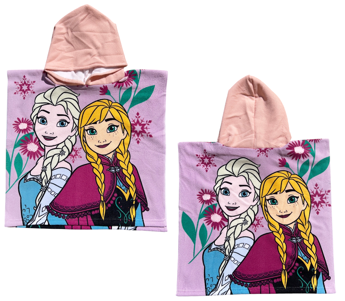 Poncho Mare Frozen DISNEY 100 X 50 CM Accappatoio per Bambini 100% Pl - Fro2085