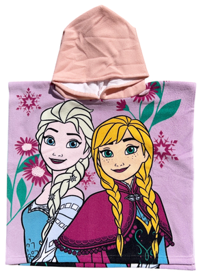 Poncho Mare Frozen DISNEY 100 X 50 CM Accappatoio per Bambini 100% Pl - Fro2085