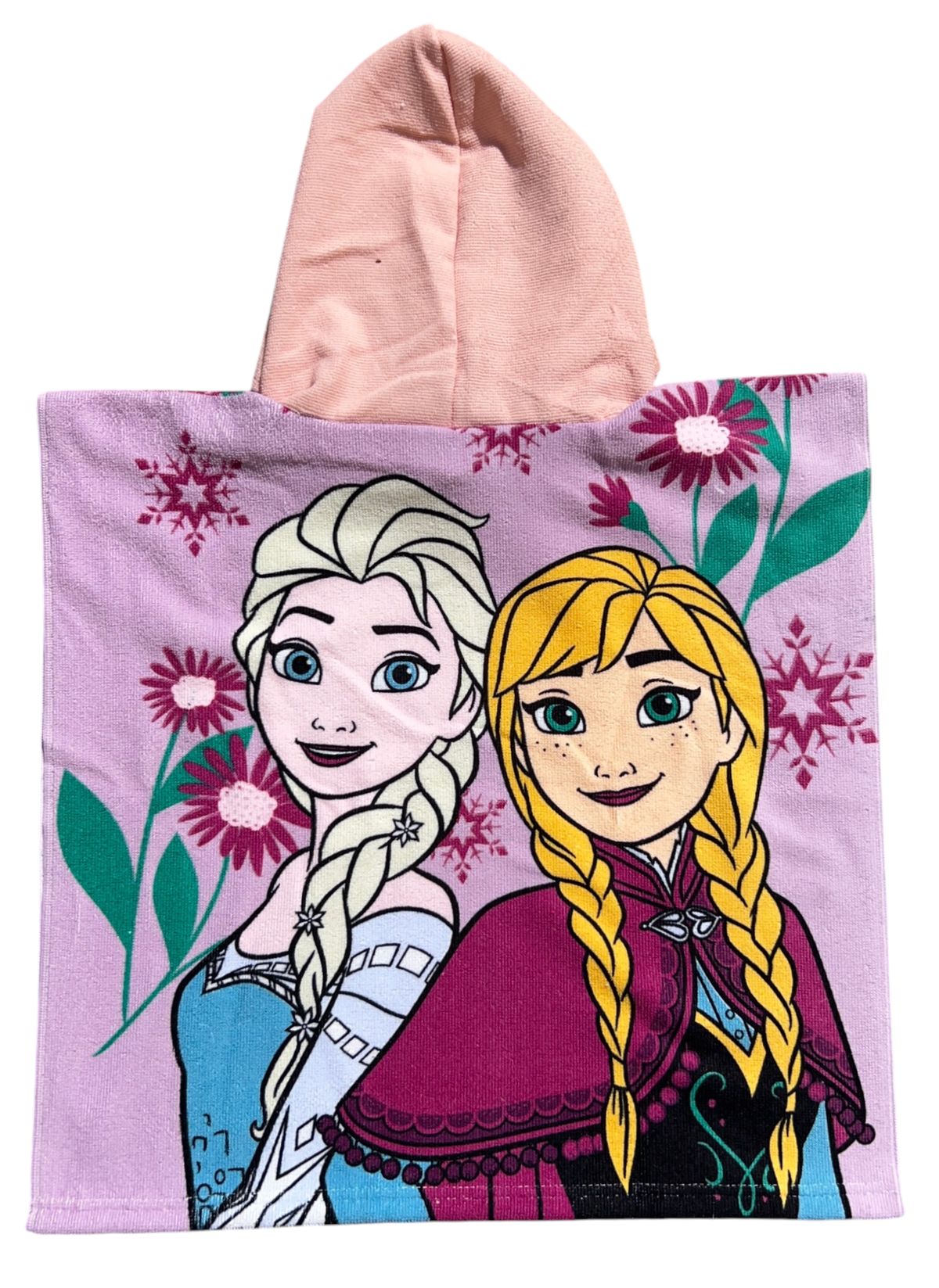 Poncho Mare Frozen DISNEY 100 X 50 CM Accappatoio per Bambini 100% Pl - Fro2085