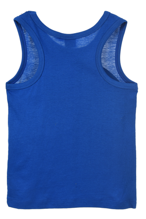 Canotta Sonic the Hedgehog Bambino Smanicata 100% Cotone con Stampa Frontale - Ez10123blu