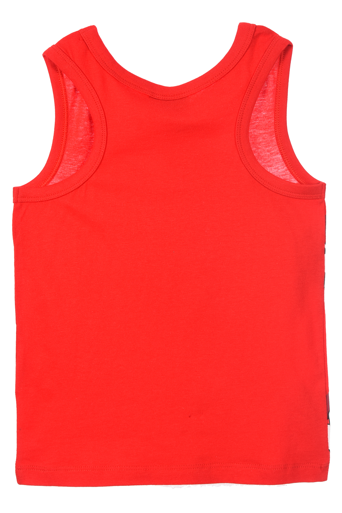Canotta Sonic the Hedgehog Bambino Smanicata 100% Cotone con Stampa Frontale - Ez10123rosso