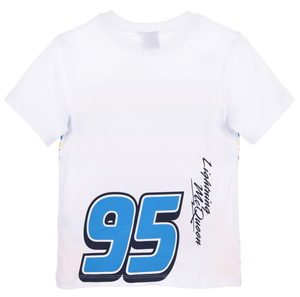 T-Shirt Cars DISNEY Maniche Corte Maglietta 100% Cotone Bambino - Ez10098bianco
