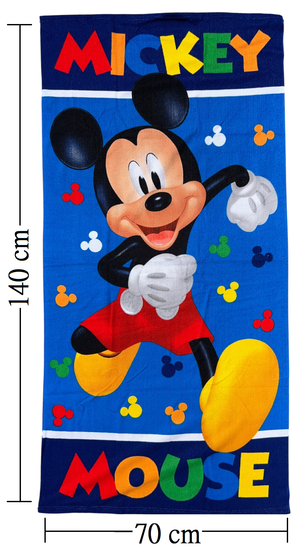 Telo Mare Topolino DISNEY Asciugamano per Bambini in Microfibra CM 140x70 - Je14178ad