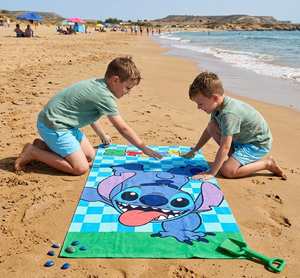 Telo Mare Stitch DISNEY Asciugamano per Bambini in Microfibra CM 140x70 - Je14186ad